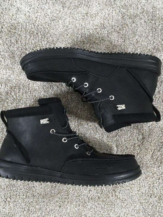 Hey Dude Bradley Classic Tumbled Boots Mens Size 15 Black 44327-060 main image 9